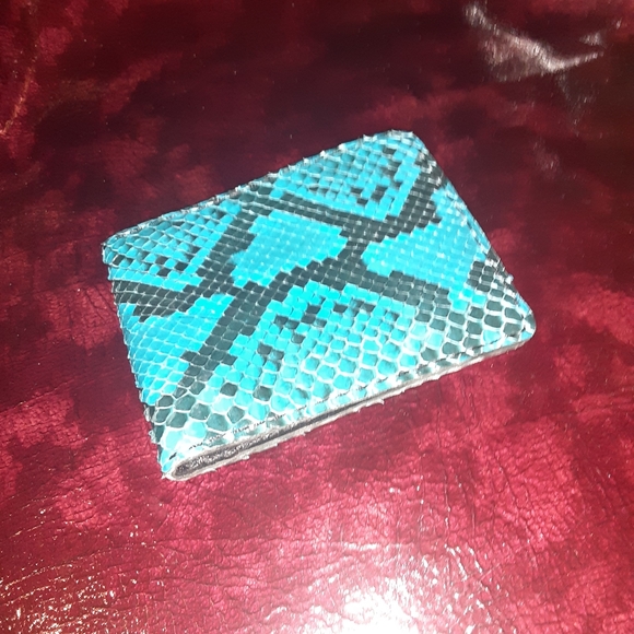 Genuine Python BiFold Wallet - Handmade - Picture 2 of 5